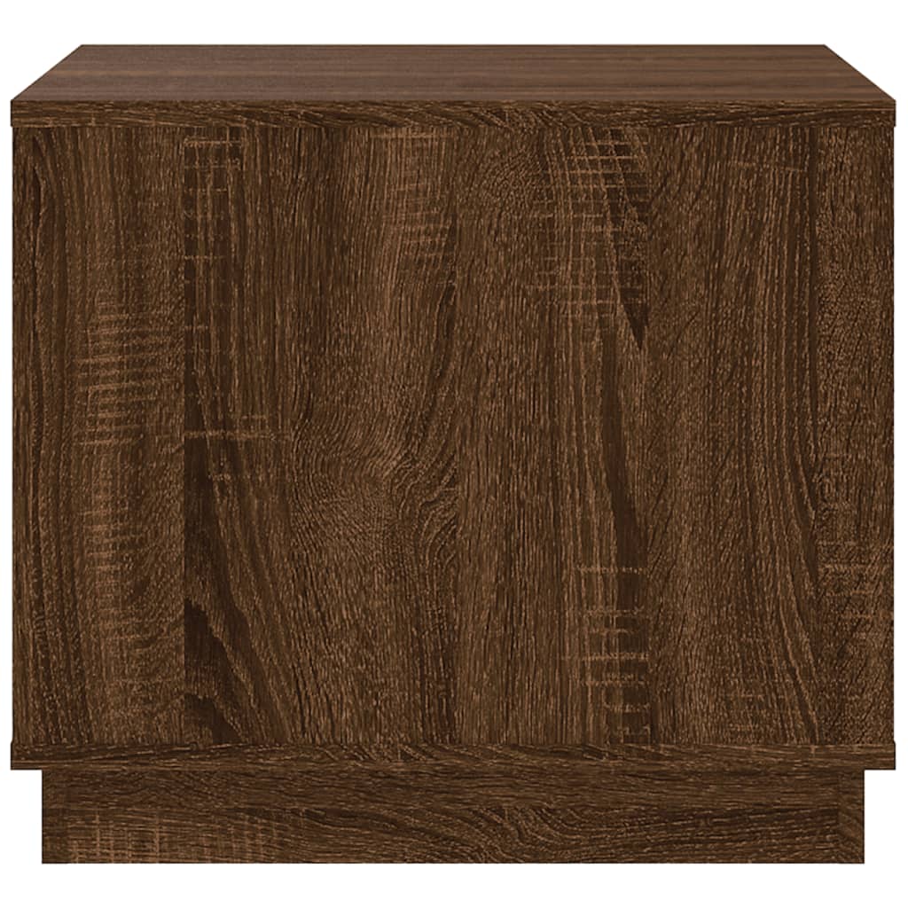 Tavolino da Salotto Rovere Marrone 51x50x44cm Legno Multistrato | homemem39