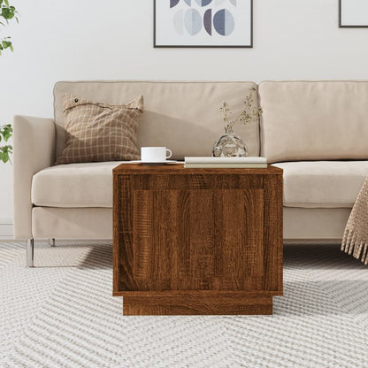Tavolino da Salotto Rovere Marrone 51x50x44cm Legno Multistrato | homemem39