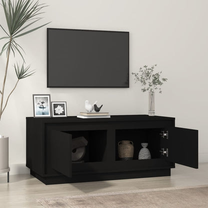 Tavolino da Salotto Nero 102x50x44 cm in Legno Multistrato | homemem39
