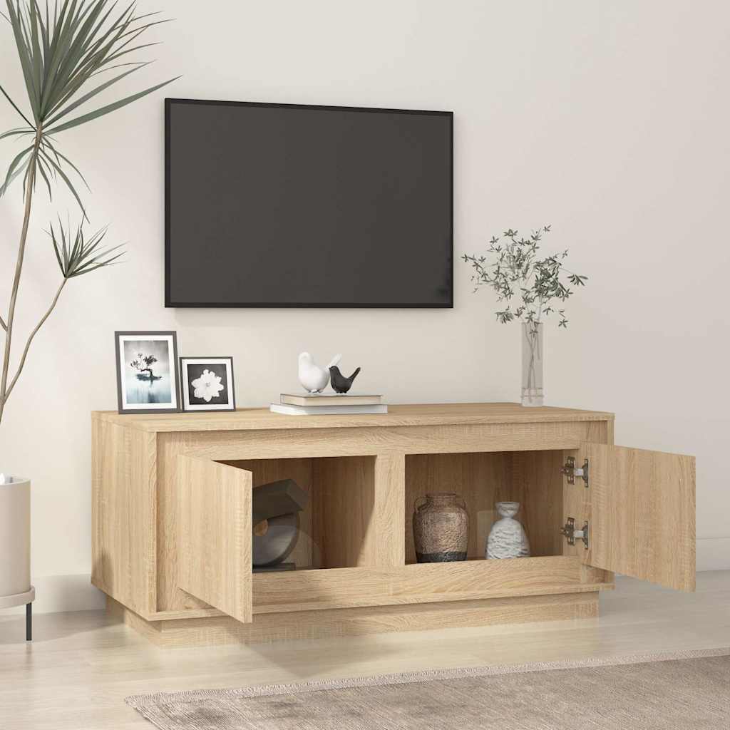 Tavolino da Salotto Rovere Sonoma 102x50x44cm Legno Multistrato | homemem39