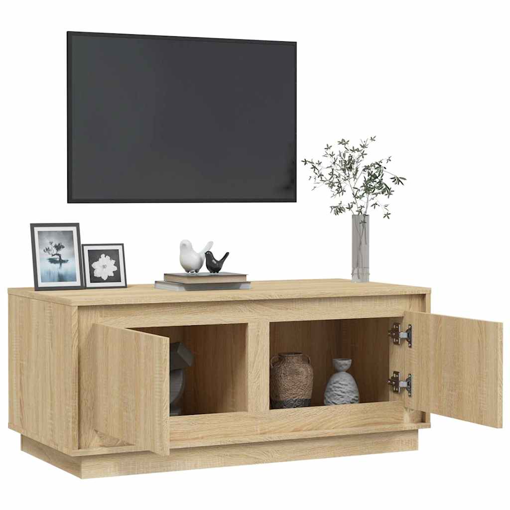 Tavolino da Salotto Rovere Sonoma 102x50x44cm Legno Multistrato | homemem39