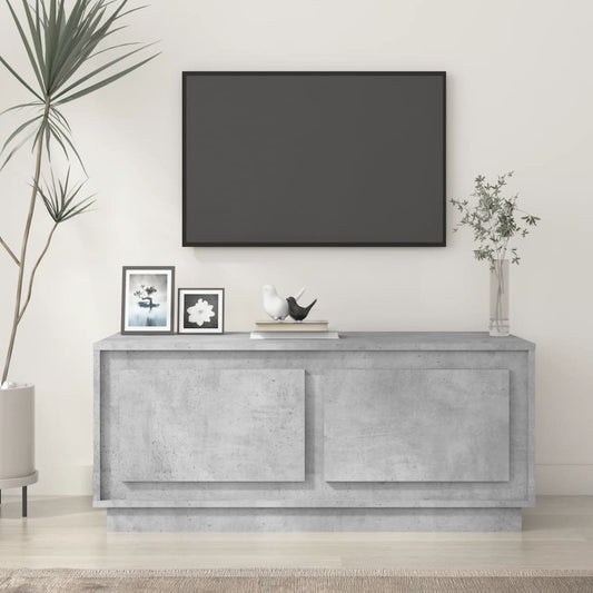 Tavolino Salotto Grigio Cemento 102x50x44 cm Legno Multistrato | homemem39