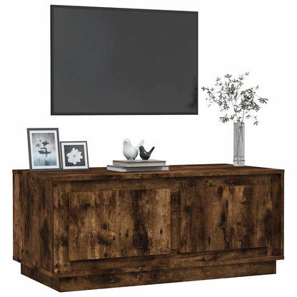 Tavolino da Salotto Rovere Fumo 102x50x44 cm Legno Multistrato
