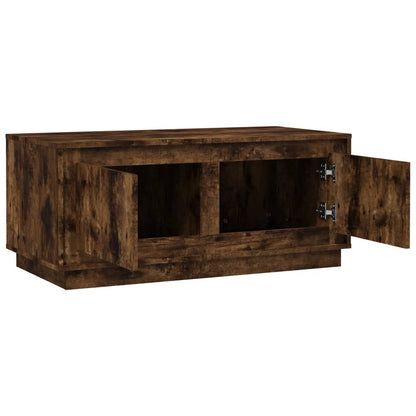 Tavolino da Salotto Rovere Fumo 102x50x44 cm Legno Multistrato | homemem39