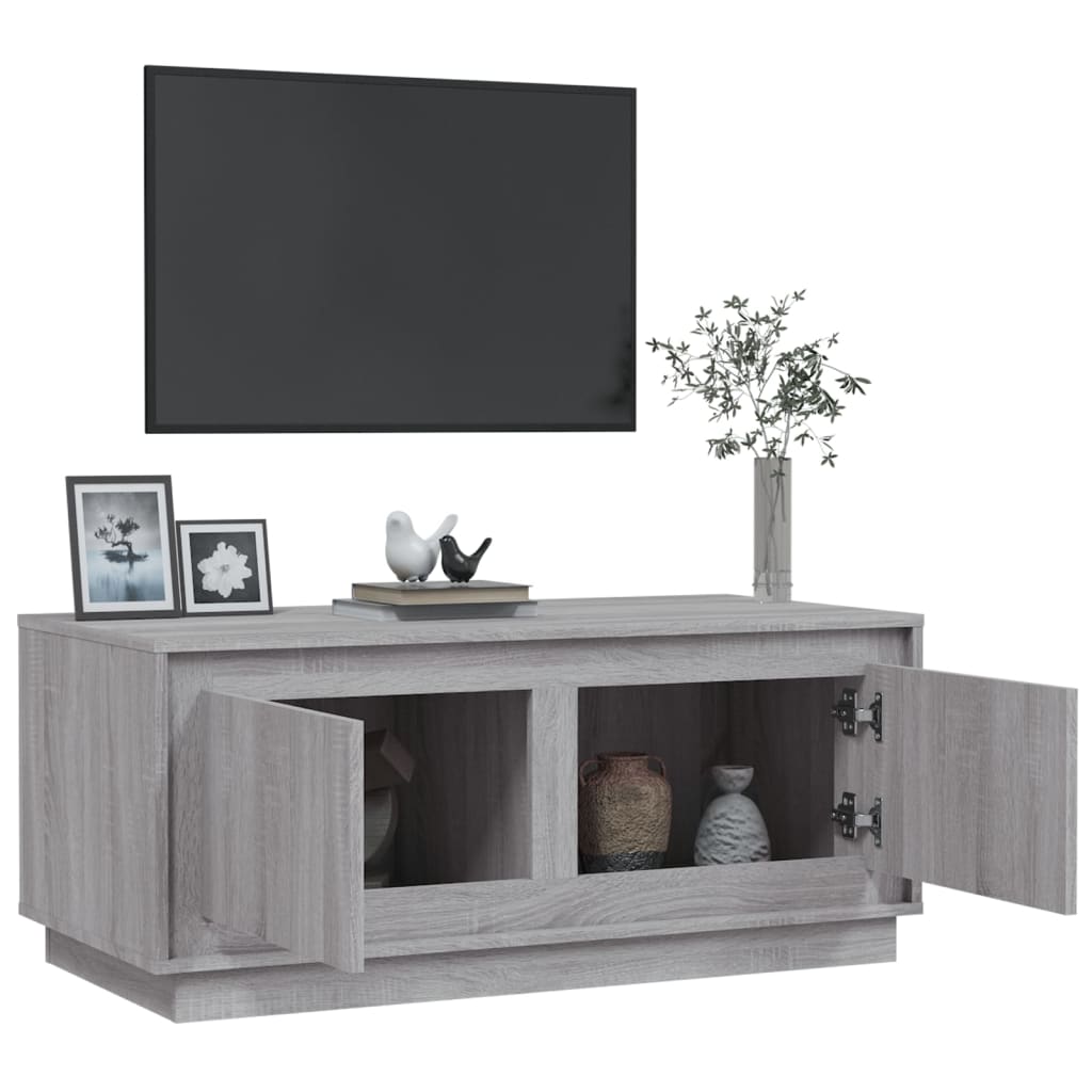 Tavolino da Salotto Grigio Sonoma 102x50x44cm Legno Multistrato | homemem39