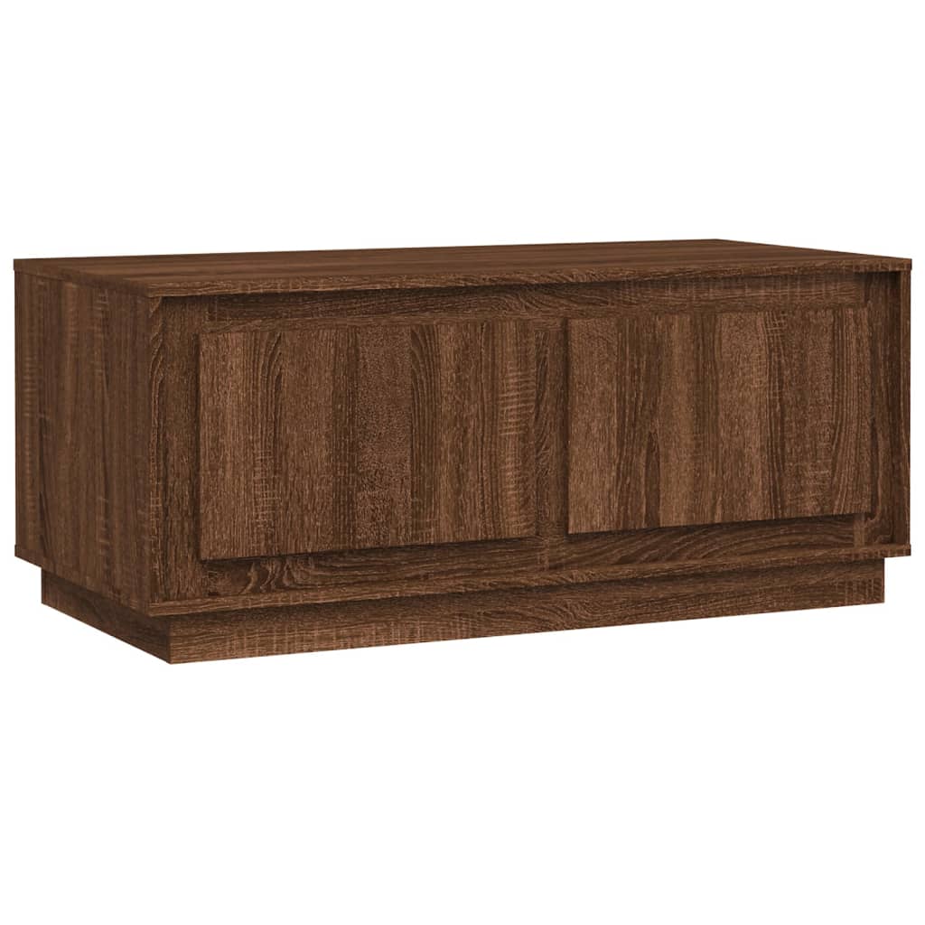 Tavolino Salotto Rovere Marrone 102x50x44 cm Legno Multistrato | homemem39