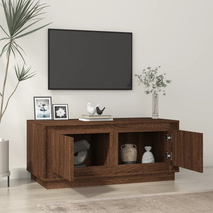 Tavolino Salotto Rovere Marrone 102x50x44 cm Legno Multistrato | homemem39