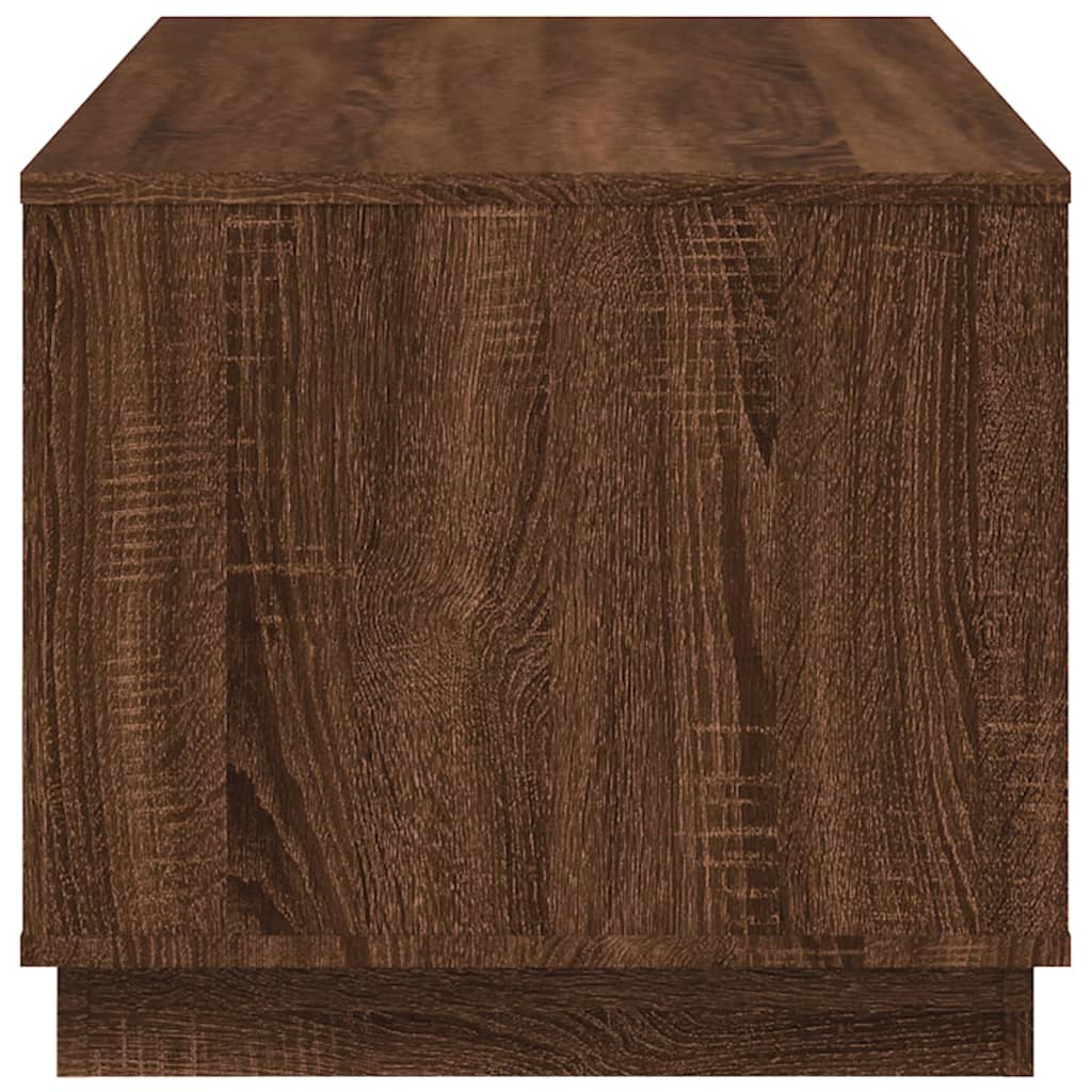 Tavolino Salotto Rovere Marrone 102x50x44 cm Legno Multistrato | homemem39