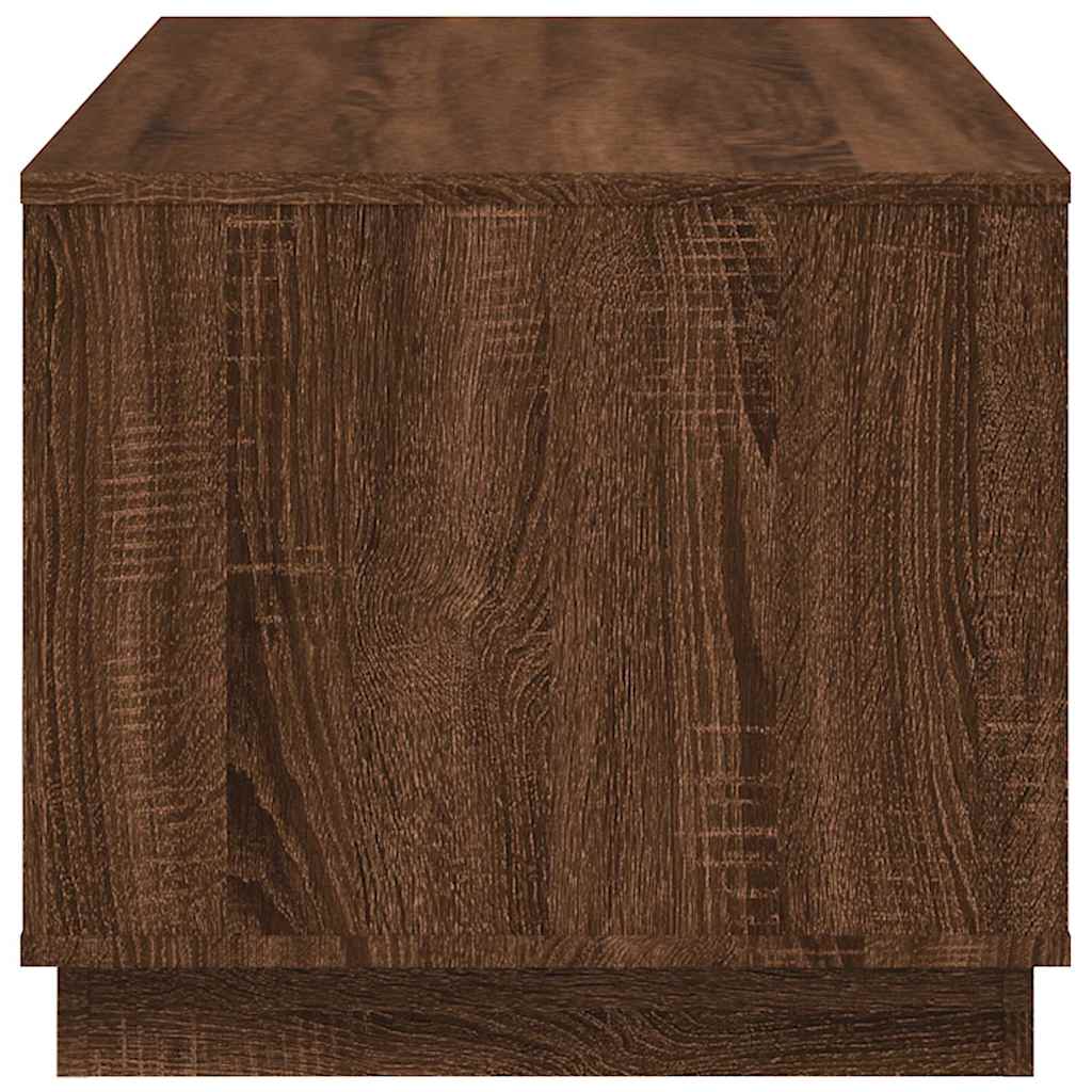 Tavolino Salotto Rovere Marrone 102x50x44 cm Legno Multistrato