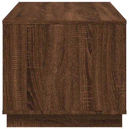 Tavolino Salotto Rovere Marrone 102x50x44 cm Legno Multistrato