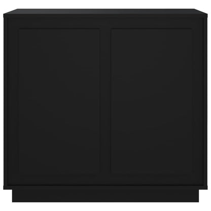 Credenza Nera 80x34x75 cm in Legno Multistrato - homemem39