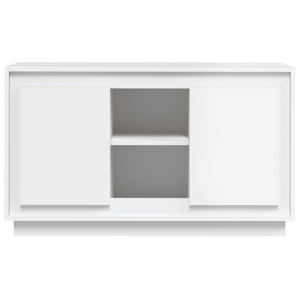 Credenza Bianca 102x35x60 cm in Legno Multistrato - homemem39