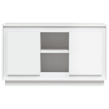 Credenza Bianca 102x35x60 cm in Legno Multistrato - homemem39