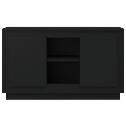 Credenza Nera 102x35x60 cm in Legno Multistrato - homemem39