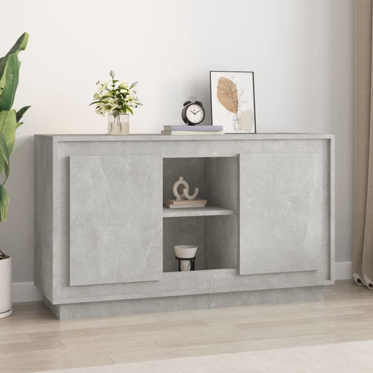 Credenza Grigio Cemento 102x35x60 cm in Legno Multistrato - homemem39