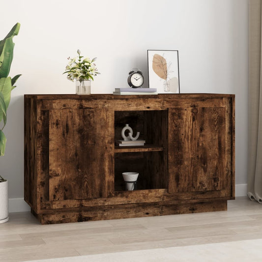 Credenza Rovere Fumo 102x35x60 cm in Legno Multistrato