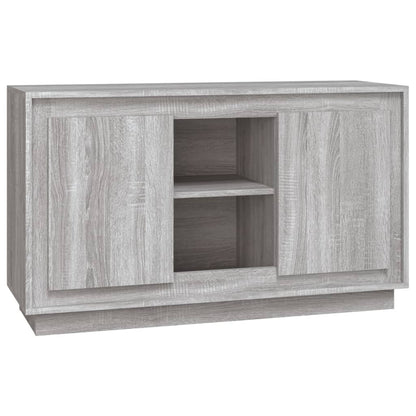 Credenza Grigio Sonoma 102x35x60 cm in Legno Multistrato