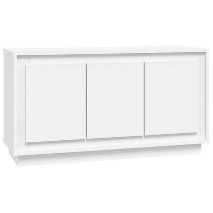 Credenza Bianca 102x35x55 cm in Legno Multistrato - homemem39