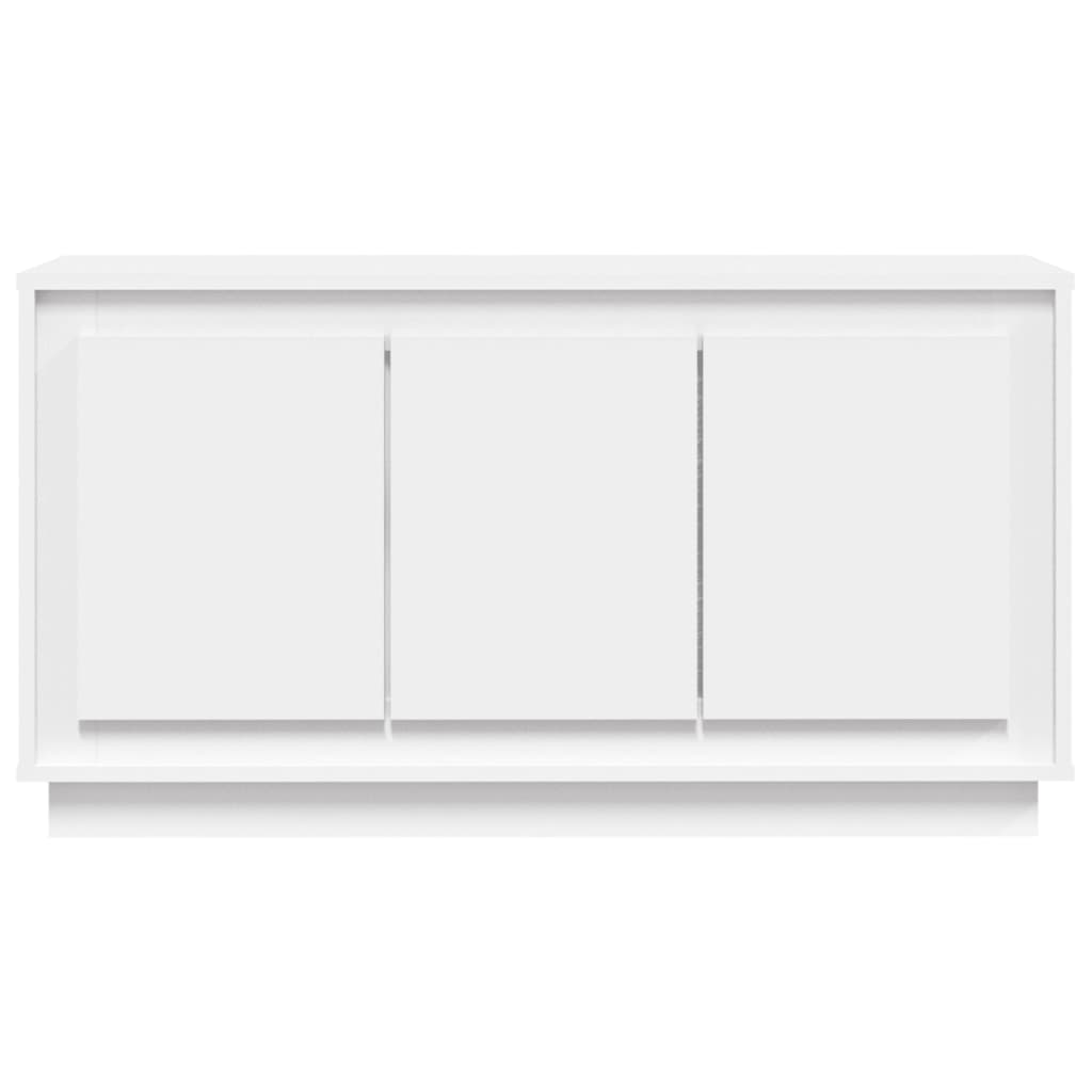 Credenza Bianca 102x35x55 cm in Legno Multistrato - homemem39