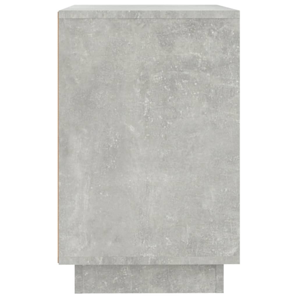 Credenza Grigio Cemento 102x35x55 cm in Legno Multistrato