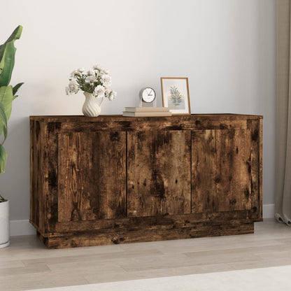 Credenza Rovere Fumo 102x35x55 cm in Legno Multistrato - homemem39