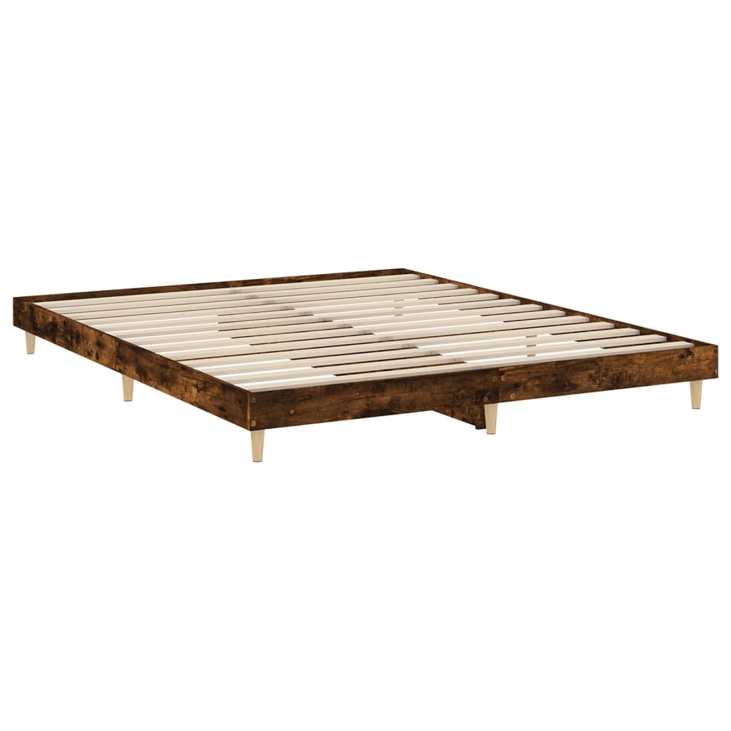 Giroletto senza Materasso Rovere Fumo 150x200 cm in Truciolato