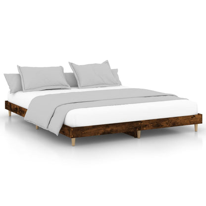Giroletto senza Materasso Rovere Fumo 140x200 cm in Truciolato