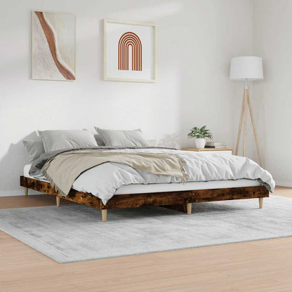 Giroletto senza Materasso Rovere Fumo 120x200 cm in Truciolato