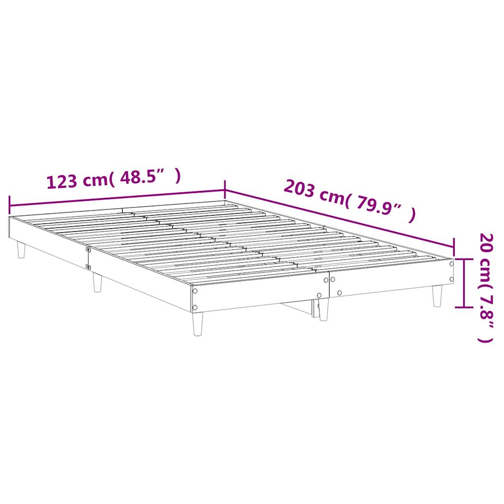 Giroletto senza Materasso Rovere Fumo 120x200 cm in Truciolato