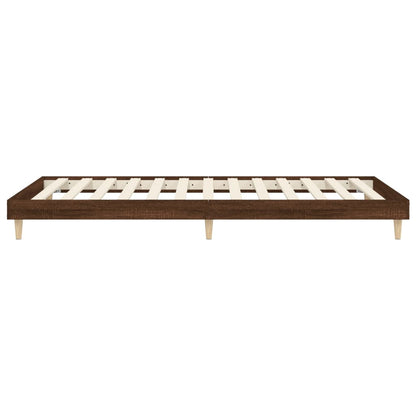 Giroletto senza Materasso Rovere Marrone 100x200 cm Truciolato