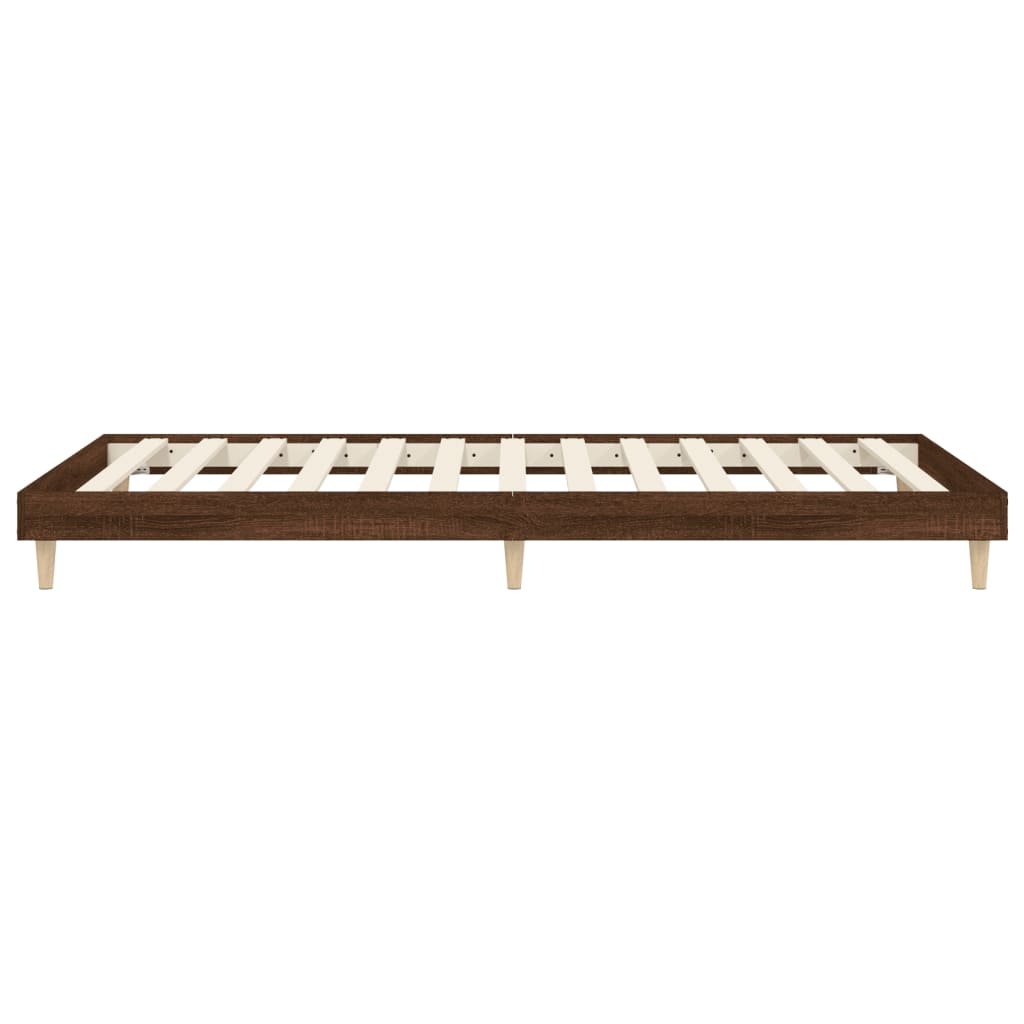 Giroletto senza Materasso Rovere Marrone 90x200cm in Truciolato