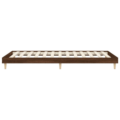Giroletto senza Materasso Rovere Marrone 90x200cm in Truciolato