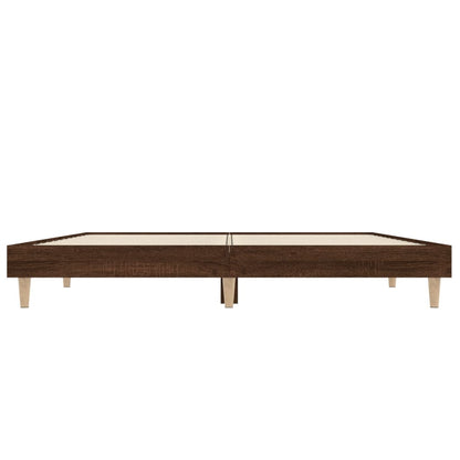 Giroletto senza Materasso Rovere Marrone 120x190 cm Truciolato