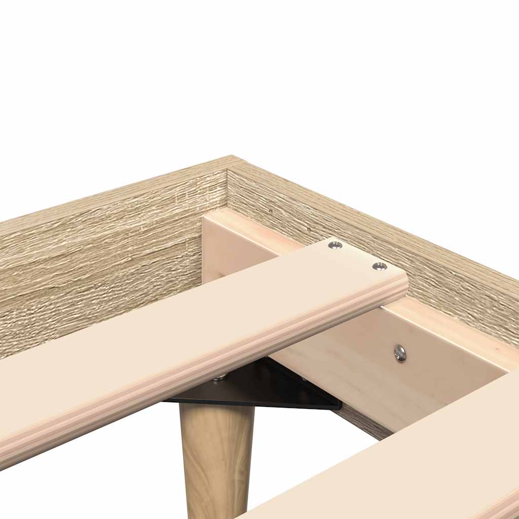 Giroletto senza Materasso Rovere Sonoma 75x190 cm in Truciolato