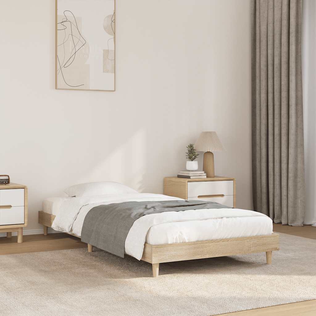 Giroletto senza Materasso Rovere Sonoma 75x190 cm in Truciolato