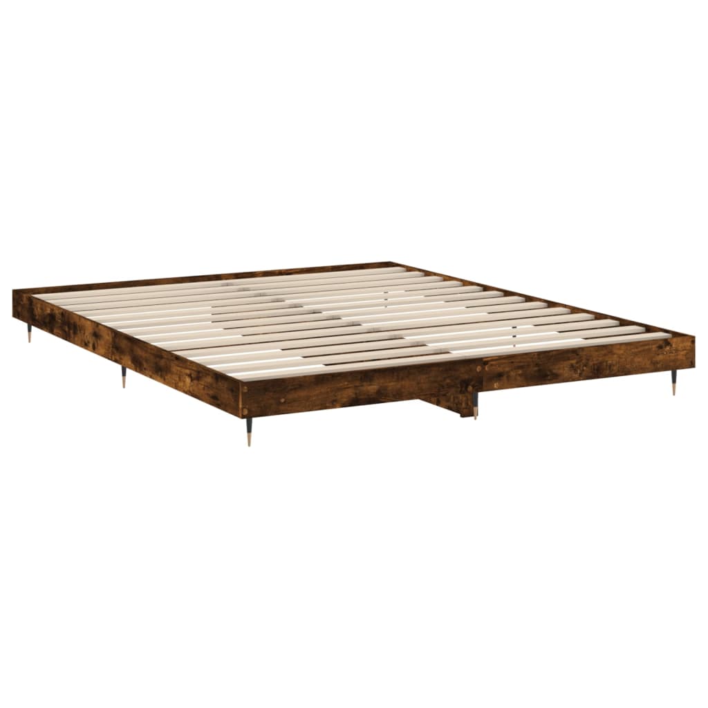 Giroletto senza Materasso Rovere Fumo 120x200 cm in Truciolato