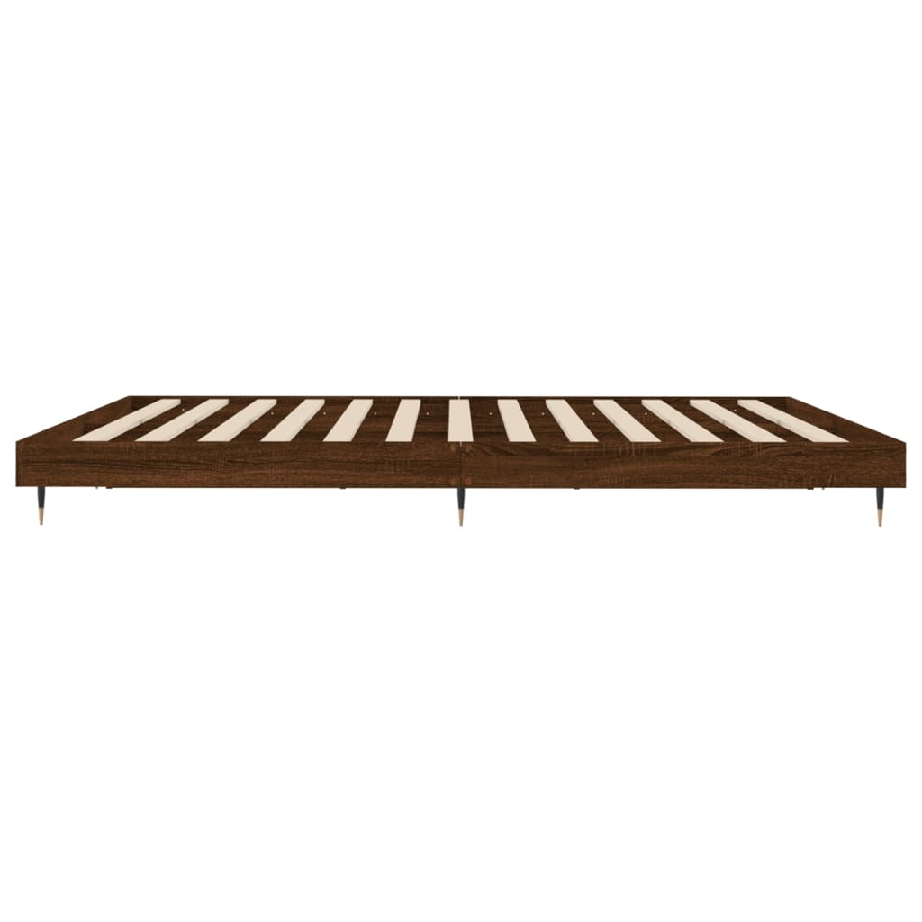 Giroletto senza Materasso Rovere Marrone 120x200 cm Truciolato
