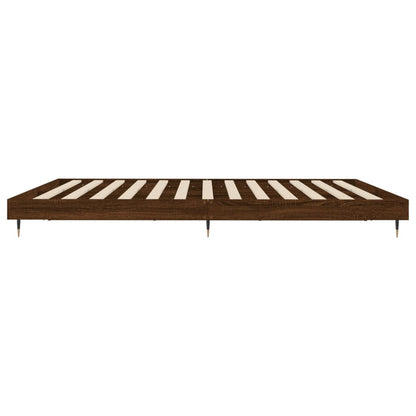Giroletto senza Materasso Rovere Marrone 120x200 cm Truciolato