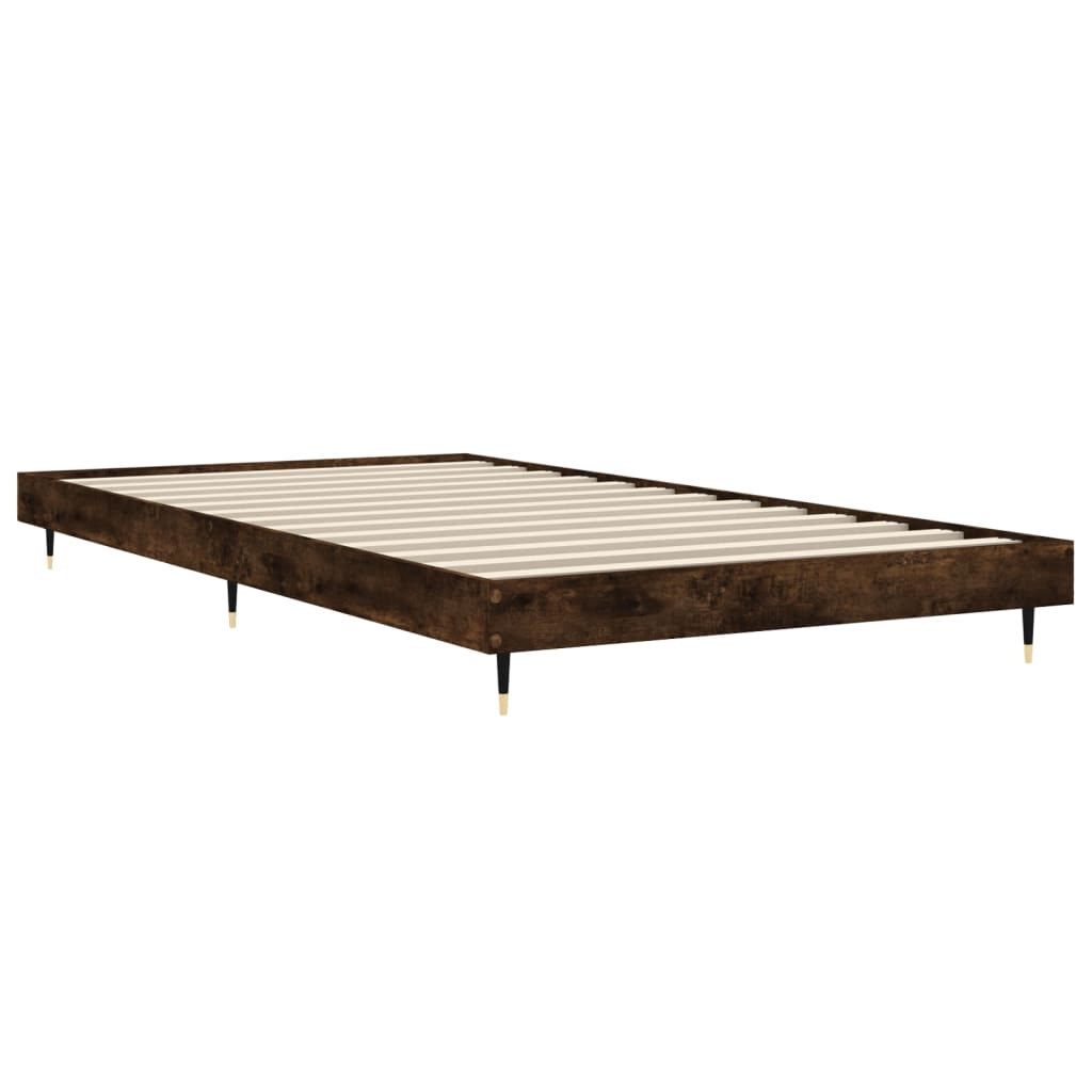 Giroletto senza Materasso Rovere Fumo 100x200 cm in Truciolato