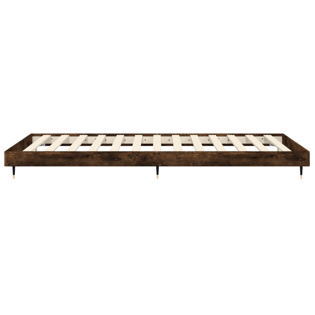 Giroletto senza Materasso Rovere Fumo 100x200 cm in Truciolato