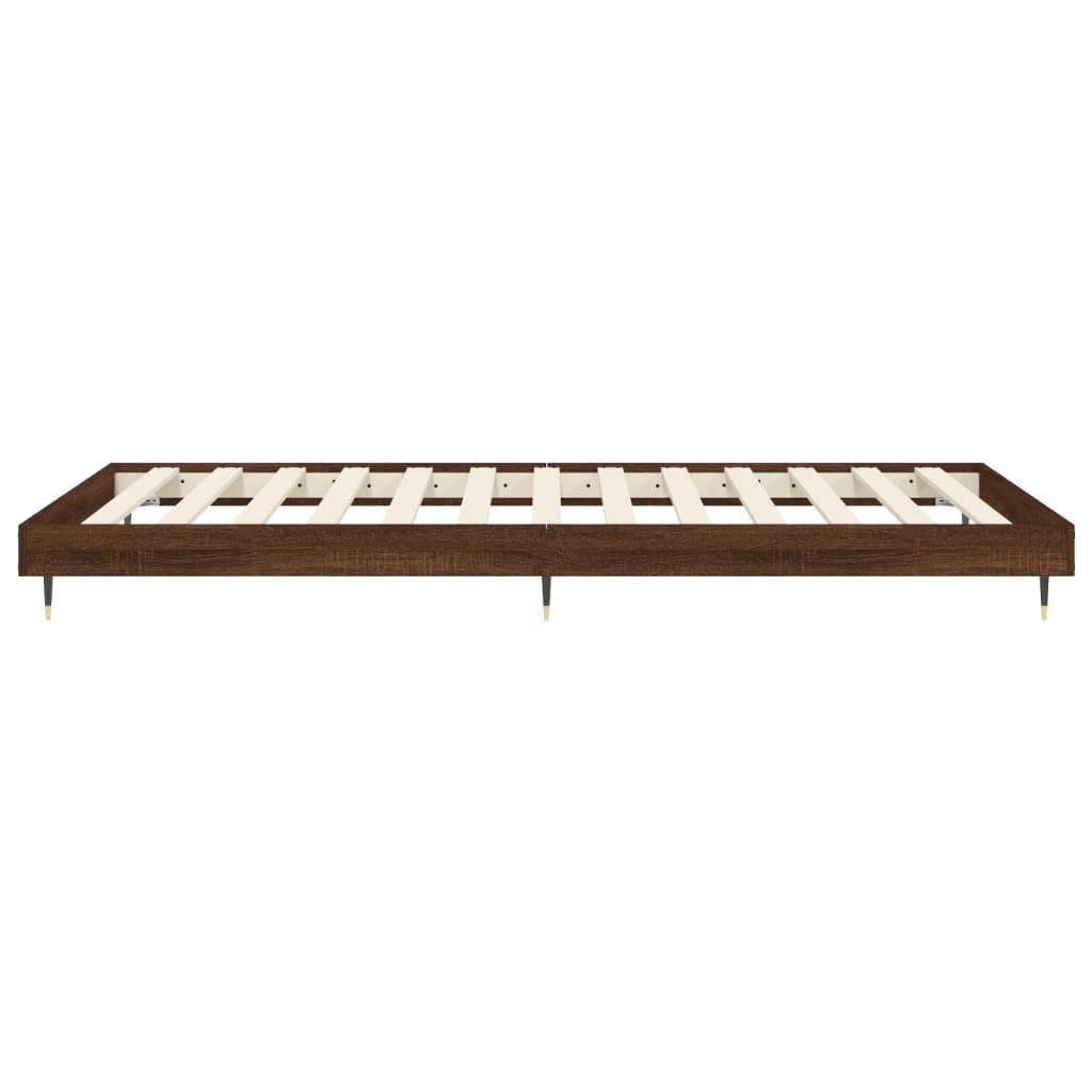 Giroletto senza Materasso Rovere Marrone 100x200 cm Truciolato