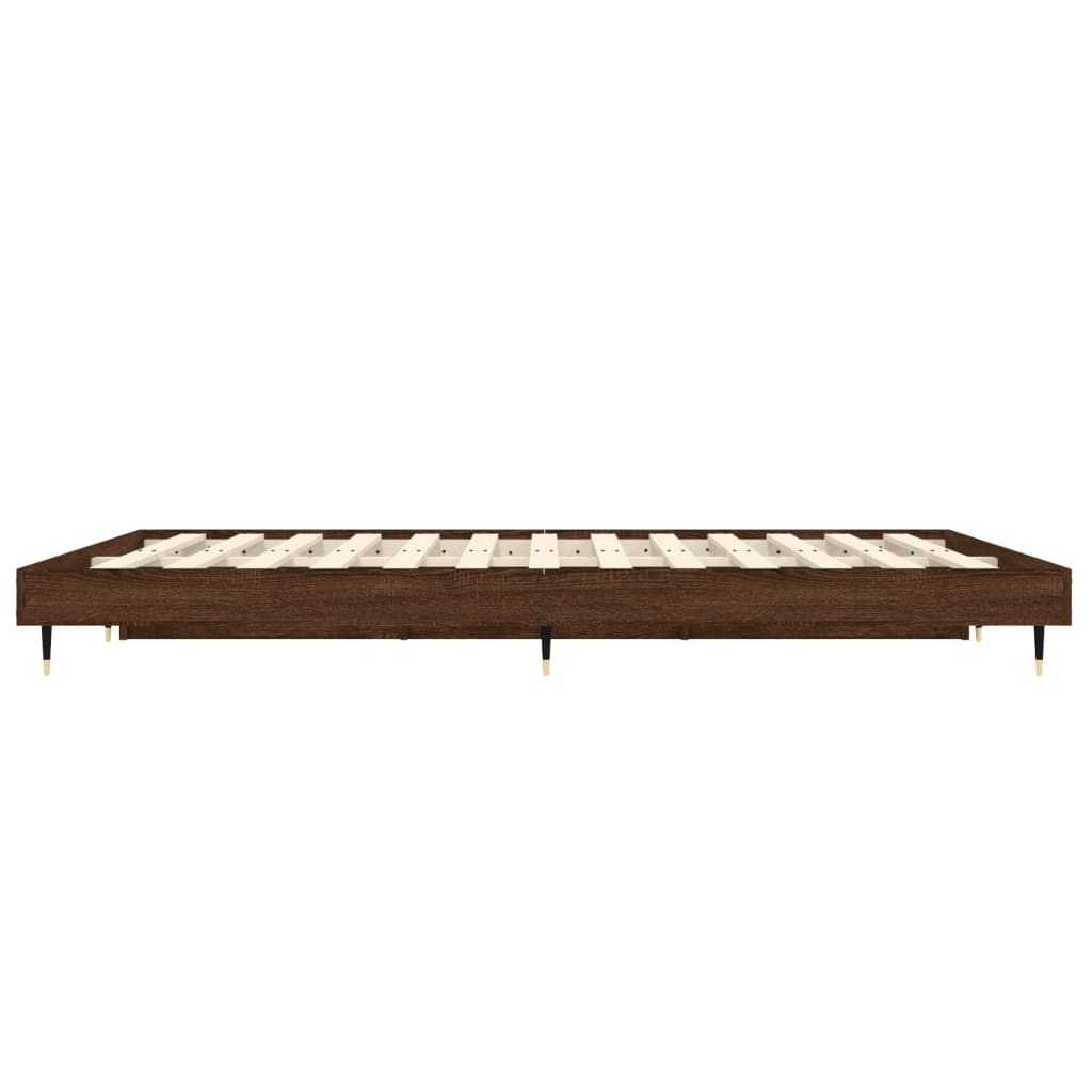 Giroletto senza Materasso Rovere Marrone 120x190 cm Truciolato