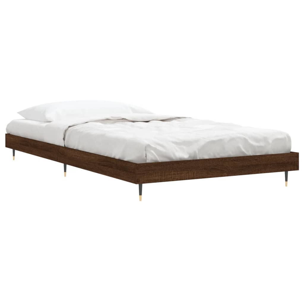 Giroletto senza Materasso Rovere Marrone 90x190cm in Truciolato