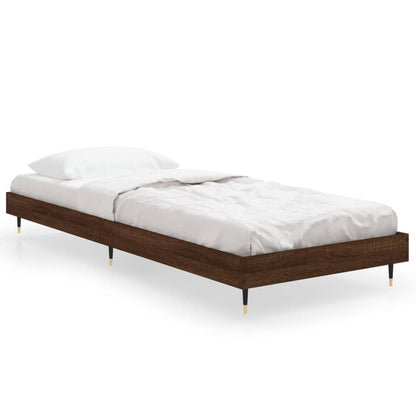 Giroletto senza Materasso Rovere Marrone 75x190cm in Truciolato