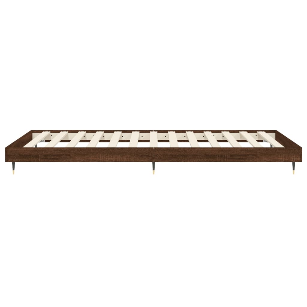 Giroletto senza Materasso Rovere Marrone 75x190cm in Truciolato