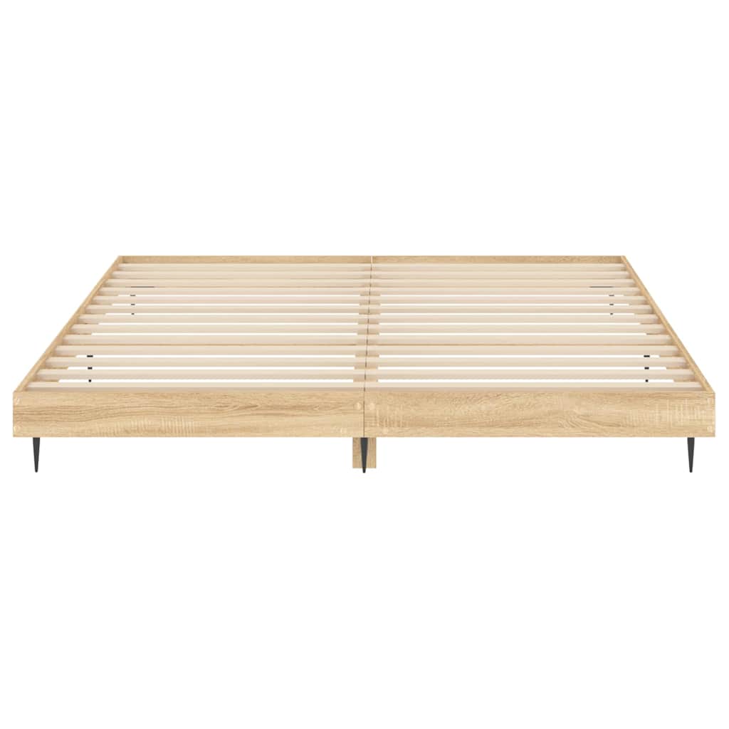 Giroletto senza Materasso Rovere Sonoma 200x200cm in Truciolato