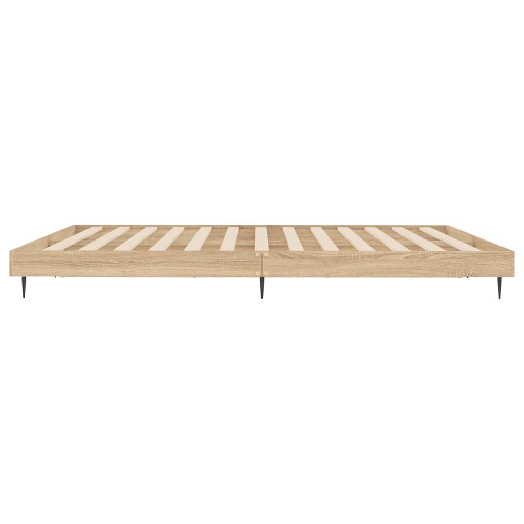 Giroletto senza Materasso Rovere Sonoma 200x200cm in Truciolato