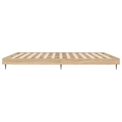 Giroletto senza Materasso Rovere Sonoma 200x200cm in Truciolato