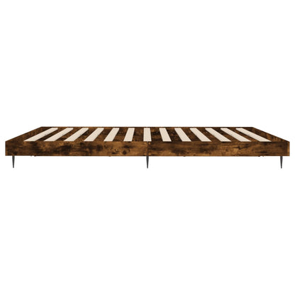 Giroletto senza Materasso Rovere Fumo 200x200 cm in Truciolato