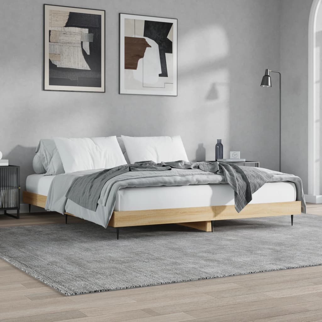 Giroletto senza Materasso Rovere Sonoma 180x200cm in Truciolato